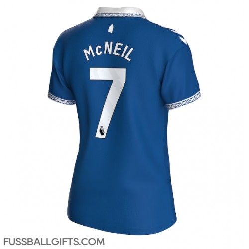 Everton Dwight McNeil #7 Fußballbekleidung Heimtrikot Damen 2023-24 Kurzarm